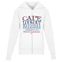 Cape Lookout National Seashore, North Carolina Youth Zipper Hoodie | Artistshot