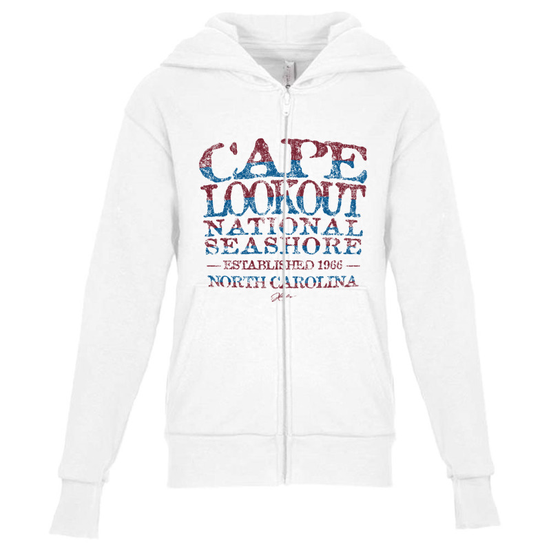 Cape Lookout National Seashore, North Carolina Youth Zipper Hoodie by mysofiazo | Artistshot