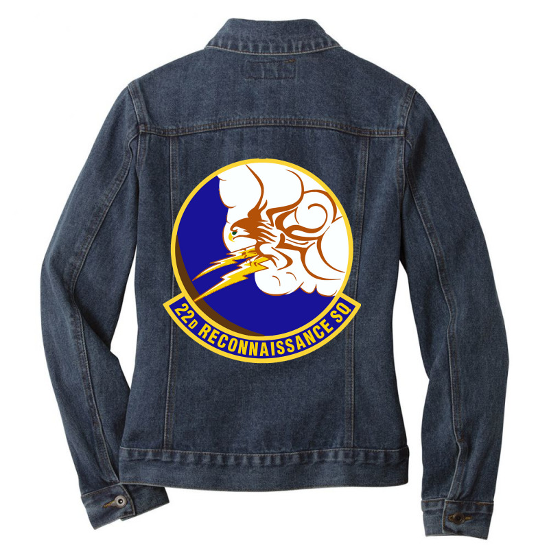 22d Reconnaissance Squadron (u.s. Air Force) Ladies Denim Jacket by Weasetu1379 | Artistshot