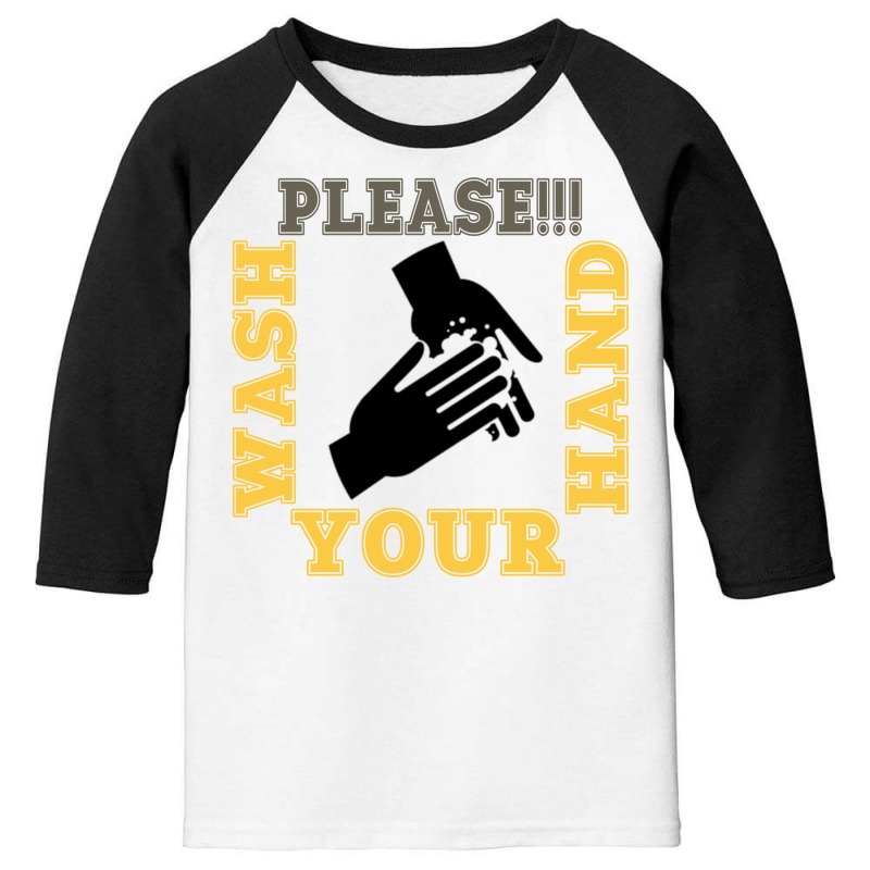 Washing Hand Youth 3/4 Sleeve by Littlepoppy | Artistshot