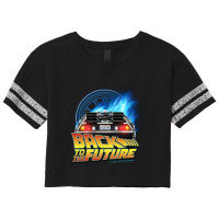 Back To The Future Delorean Teleport And Clock Tower. Perfect Present Scorecard Crop Tee | Artistshot