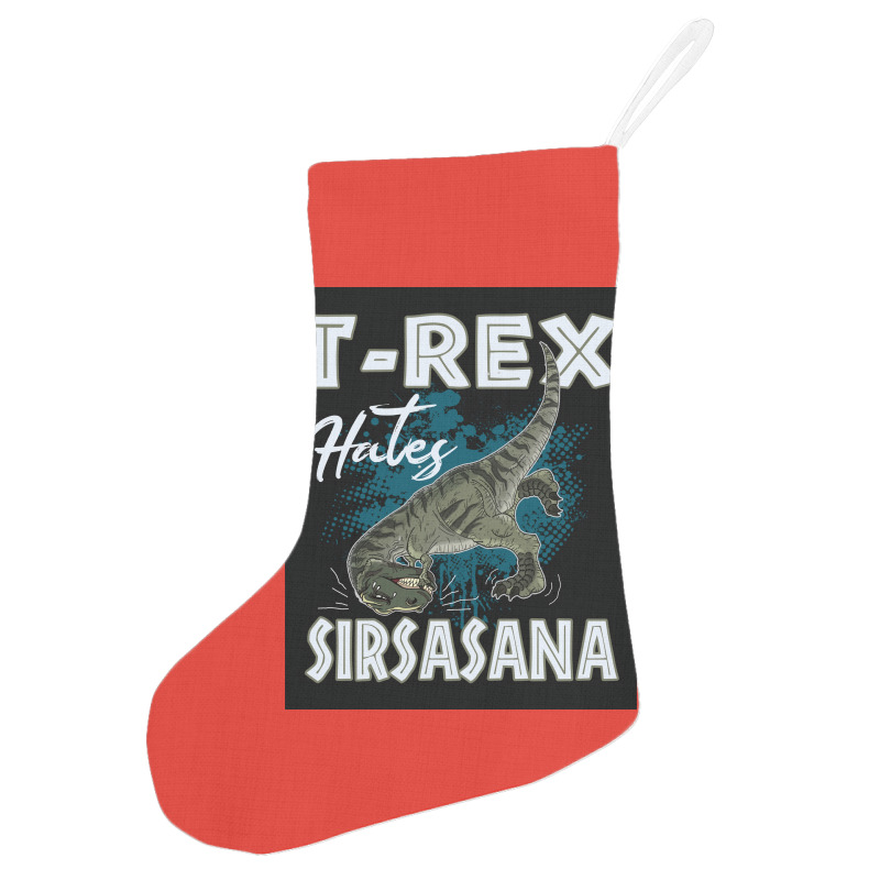 Funny Trex Hates Sirsasana Dinosaur Yoga Poster Gift Holiday Stocking | Artistshot