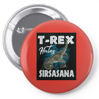 Funny Trex Hates Sirsasana Dinosaur Yoga Poster Gift Pin-back Button | Artistshot