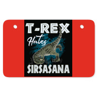 Funny Trex Hates Sirsasana Dinosaur Yoga Poster Gift Atv License Plate | Artistshot