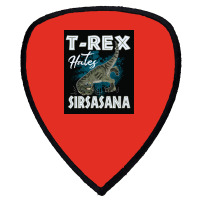 Funny Trex Hates Sirsasana Dinosaur Yoga Poster Gift Shield S Patch | Artistshot