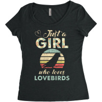 Hot Trend Just A Girl Who Loves Lovebirds Parrot Lover Women's Triblend Scoop T-shirt | Artistshot