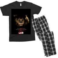 Be Fearless Like A Lion Men's T-shirt Pajama Set | Artistshot