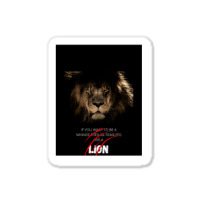 Be Fearless Like A Lion Sticker | Artistshot