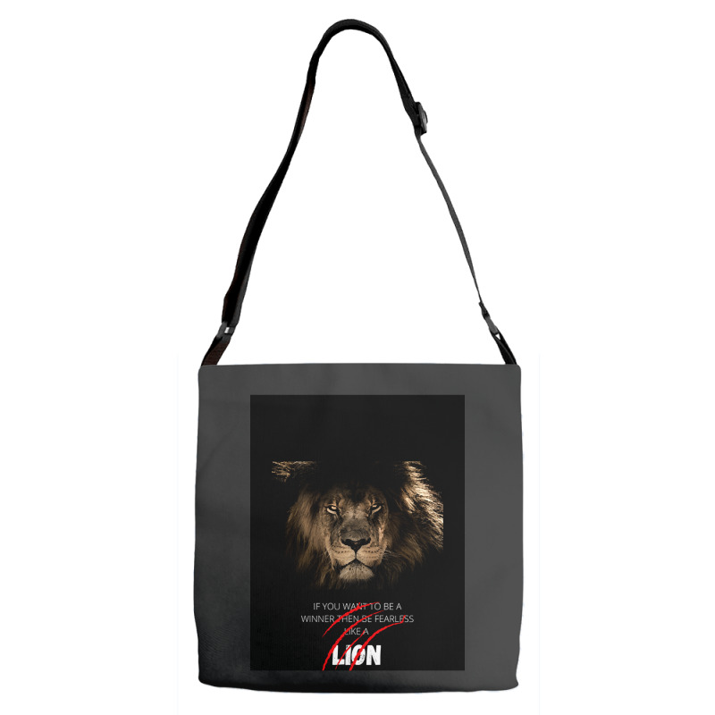 Be Fearless Like A Lion Adjustable Strap Totes | Artistshot