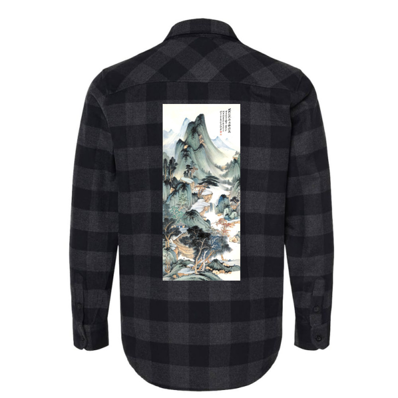 Huayang Celestial Hall By Zhang Daqian Poster Love Flannel Shirt | Artistshot