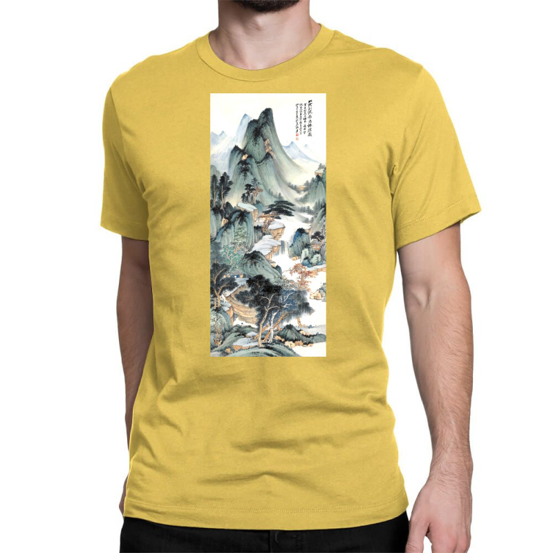 Huayang Celestial Hall By Zhang Daqian Poster Love Classic T-shirt | Artistshot