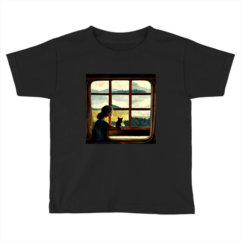 All You Need Is A Cat As You Stare Out The Window Toddler T-shirt | Artistshot