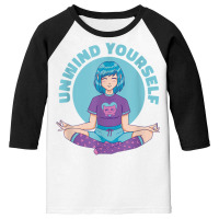 Meditation Zen Anime Girl Meditating, Unwind Yourself Yoga T Shirt Youth 3/4 Sleeve | Artistshot