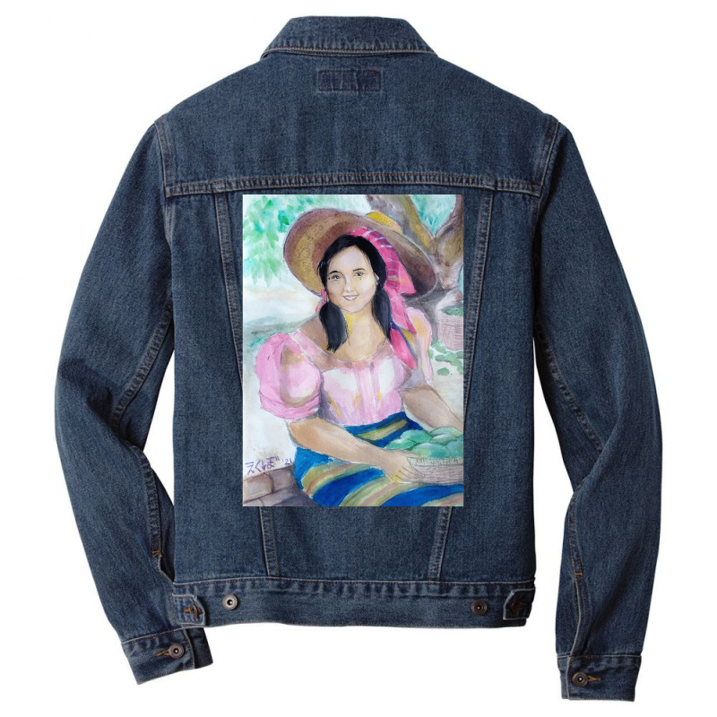 I Am A Filipina Poster Vintage Men Denim Jacket | Artistshot