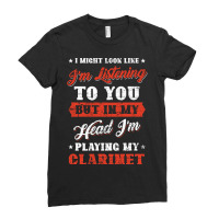 Clarinet In My Head Ladies Fitted T-shirt | Artistshot