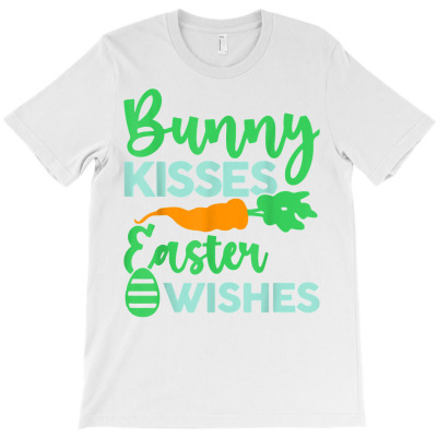 Bunny Kisses Easter Wishes Happy Easter Day Cute Rabbit T Shirt T-shirt Designed By Luantruong
