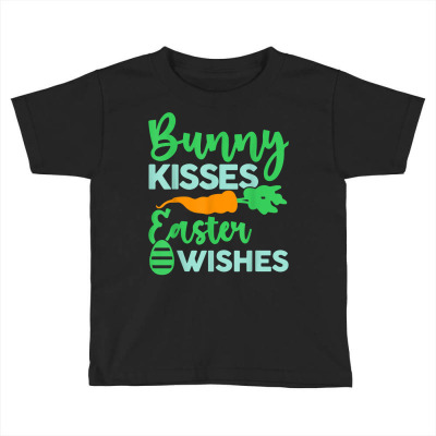 Bunny Kisses Easter Wishes Happy Easter Day Cute Rabbit T Shirt Toddler T-shirt Designed By Luantruong