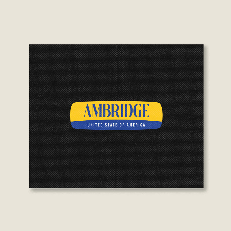 Ambridge City Landscape Canvas Print | Artistshot