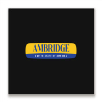 Ambridge City Metal Print Square | Artistshot