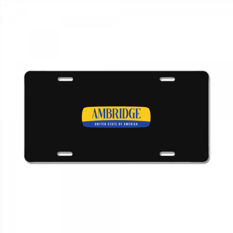 Ambridge City License Plate | Artistshot