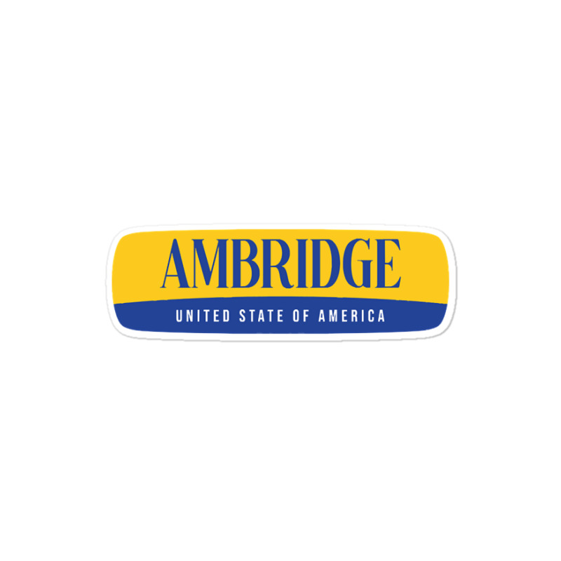 Ambridge City Sticker | Artistshot