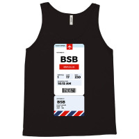 Brasilia Boarding Pass Tank Top | Artistshot