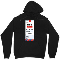 Brasilia Boarding Pass Unisex Hoodie | Artistshot