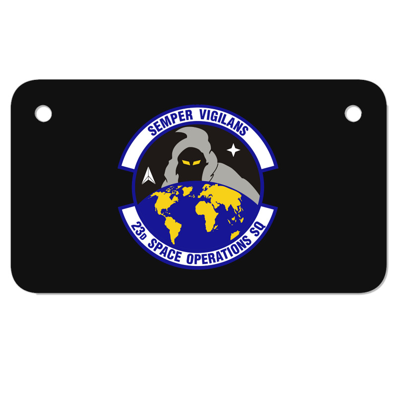 23d Space Operations Squadron (u.s. Air Force) Motorcycle License Plate | Artistshot