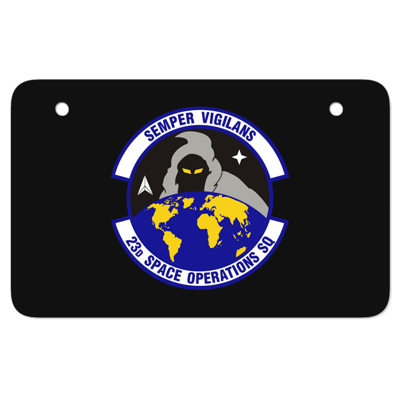 23d Space Operations Squadron (u.s. Air Force) Atv License Plate | Artistshot