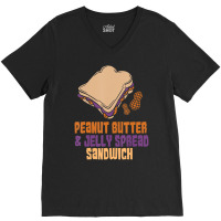 Trending Peanut Butter And Jelly Sandwich Peanut Butter V-neck Tee | Artistshot