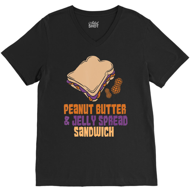 Trending Peanut Butter And Jelly Sandwich Peanut Butter V-neck Tee | Artistshot