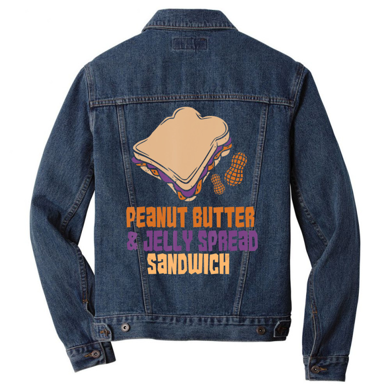 Trending Peanut Butter And Jelly Sandwich Peanut Butter Men Denim Jacket | Artistshot