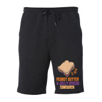 Trending Peanut Butter And Jelly Sandwich Peanut Butter Fleece Short | Artistshot