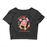 Life Is Short Knit Something Cozy Cute Funny Crop Top | Artistshot