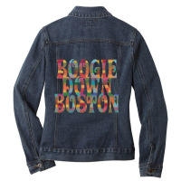 Boogie Down Boston Ladies Denim Jacket | Artistshot