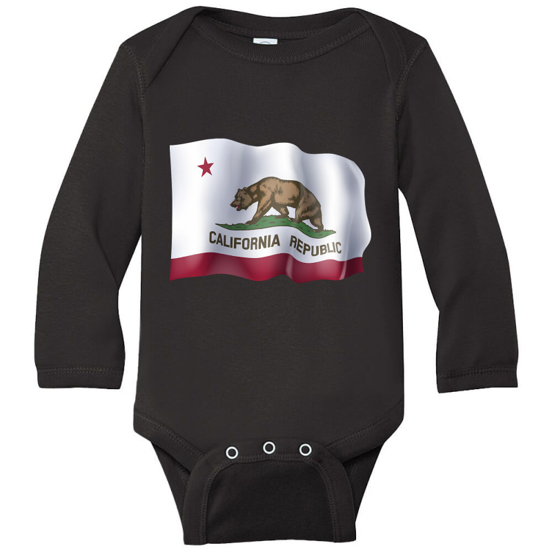 California Flag Long Sleeve Baby Bodysuit | Artistshot