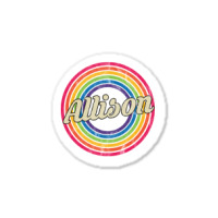 Allison - Retro Rainbow Faded-style Sticker | Artistshot