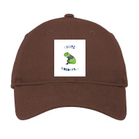 I Hate Mondays Dinosaur Poster Aesthetic Adjustable Cap | Artistshot