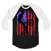 American Bmx Freestyle 3/4 Sleeve Shirt | Artistshot