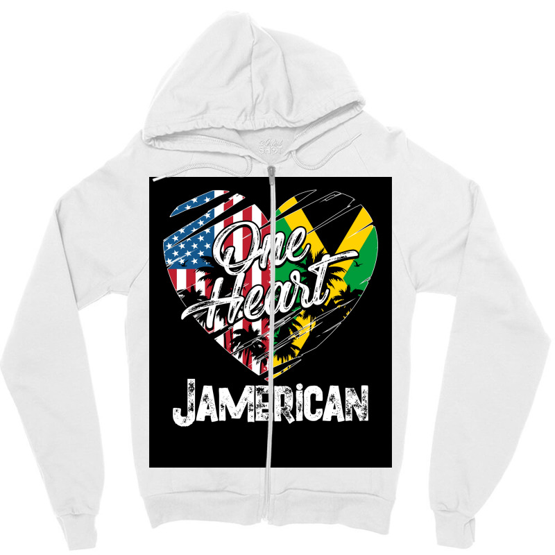 Jamaican American With Jamaican Roots And Culture Poster Boy Zipper Hoodie | Artistshot