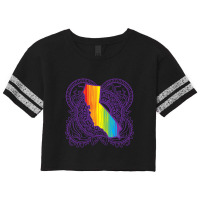 California Mandala Pride Scorecard Crop Tee | Artistshot