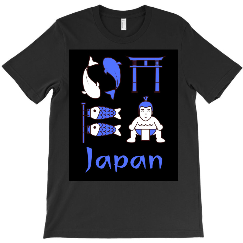 Japan Royal Blue Poster Nostalgia T-shirt | Artistshot