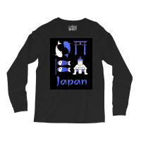 Japan Royal Blue Poster Nostalgia Long Sleeve Shirts | Artistshot