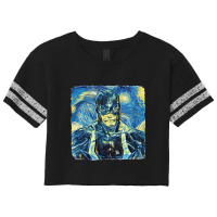 Black Bolt Van Gogh Style Scorecard Crop Tee | Artistshot