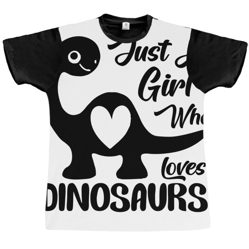 Just A Girl Who Loves Dinosaurs Poster Travel Graphic T-shirt | Artistshot