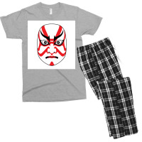 Kabuki Mask Poster Cute Men's T-shirt Pajama Set | Artistshot