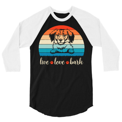 Kooikerhondje T  Shirt Live Love Bark Kooikerhondje T  Shirt 3/4 Sleeve Shirt Designed By Jaunitaolson956