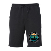 Bogart Lake Fishing Michigan Sunset Fleece Short | Artistshot