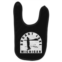 Bogart Lake Ice Fishing Michigan Baby Bibs | Artistshot