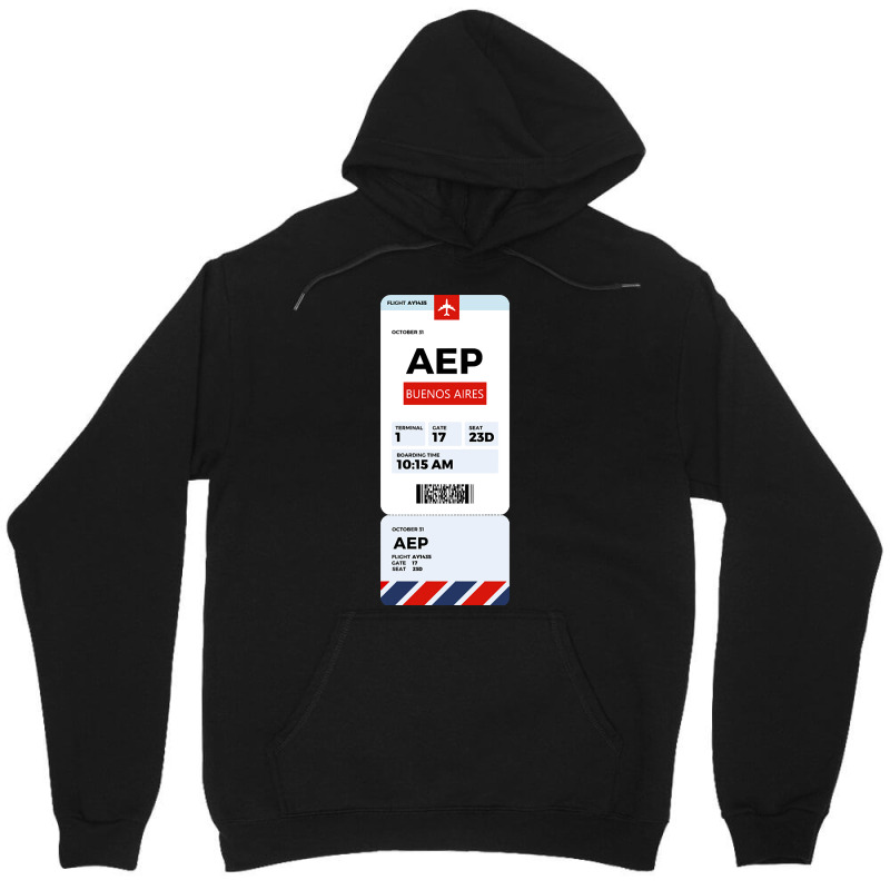 Buenos Aires Boarding Pass-cmqya Unisex Hoodie | Artistshot